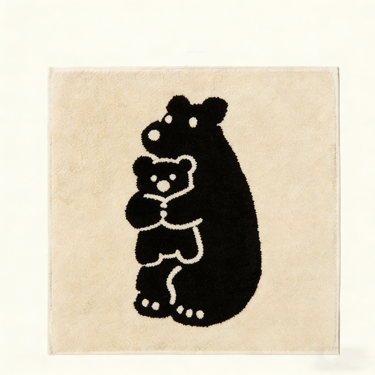 Bear Hand Towel - Cream