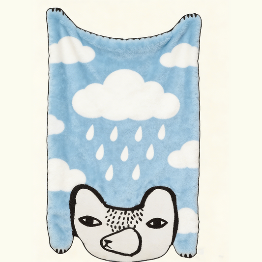 Bear Shaped Cotton Throw