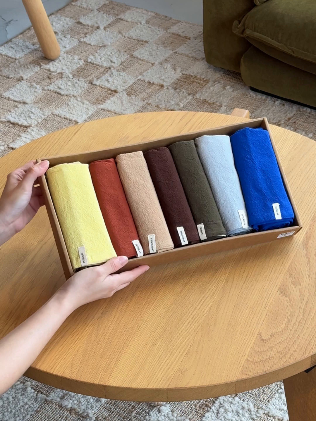 Ferm Living Day Tea Towel, Set of 7