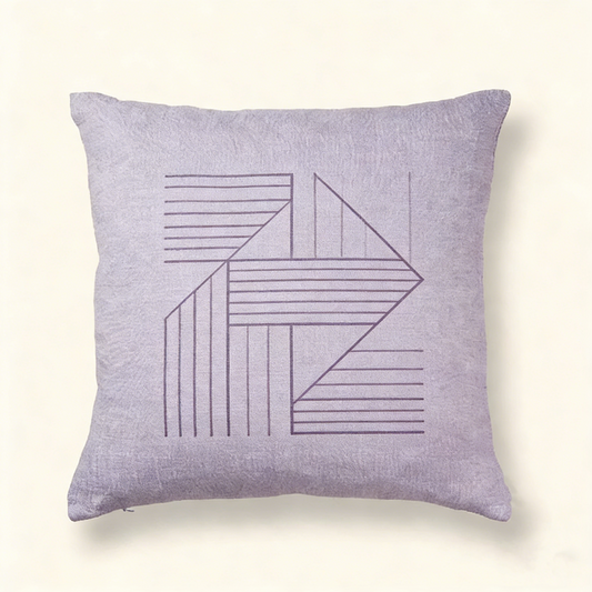 Contrast Linen Cushion