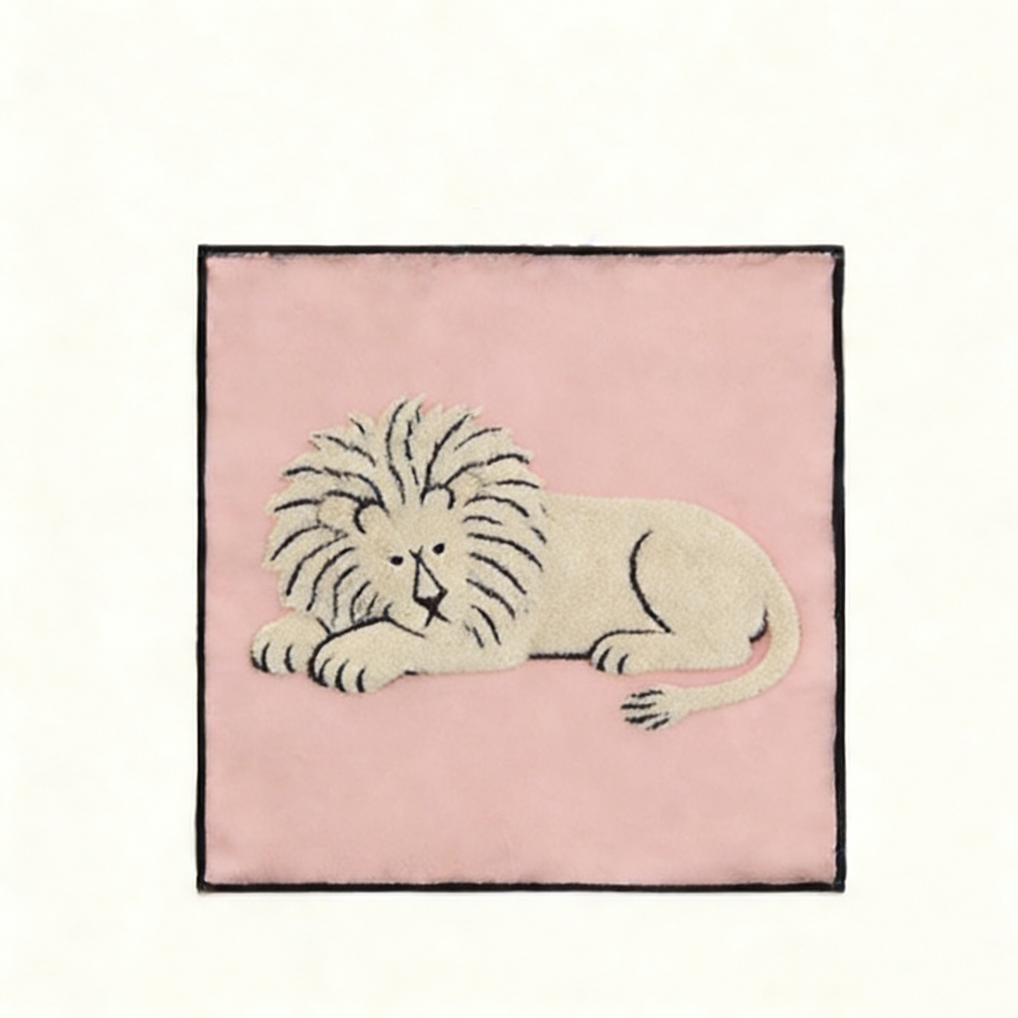 Lion Hand Towel - Cream