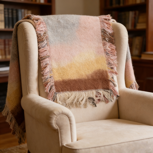 Recycled Cotton Graphic Throw