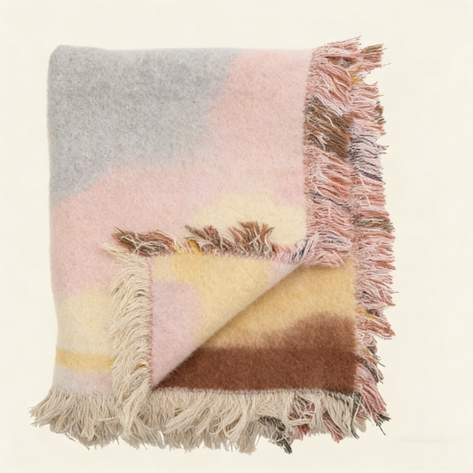 Recycled Cotton Graphic Throw